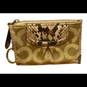 Coach keychain wristlet
